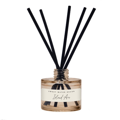 Island Air Tinted Glass Jar Reed Diffuser