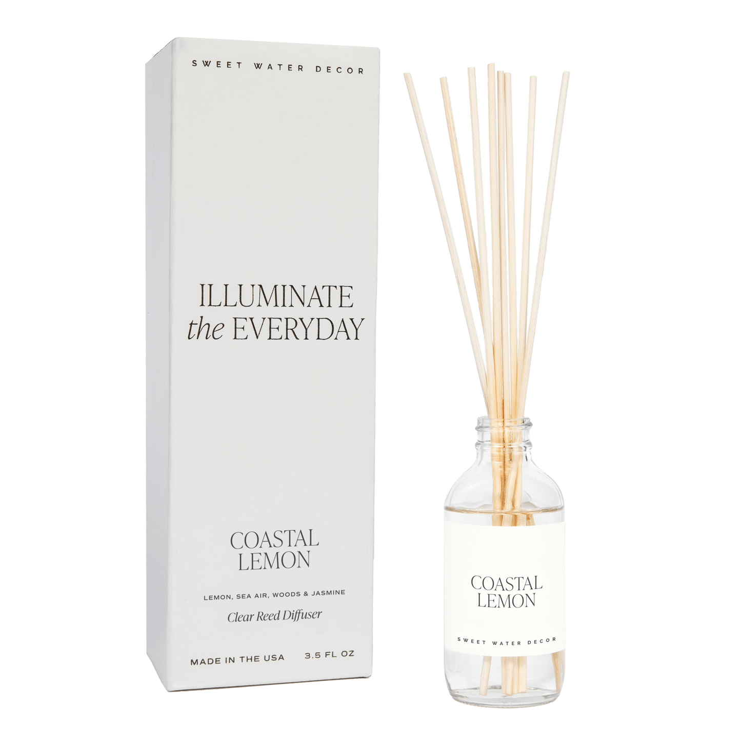 Coastal Lemon Clear Reed Diffuser