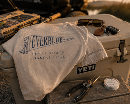 Vintage Washed Frayed Flag Tee X Charleston