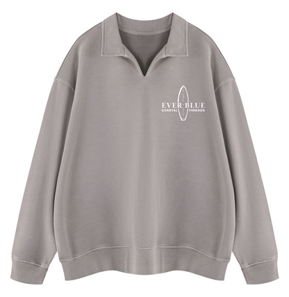 Everblue Surfboard Collared Sweatshirt