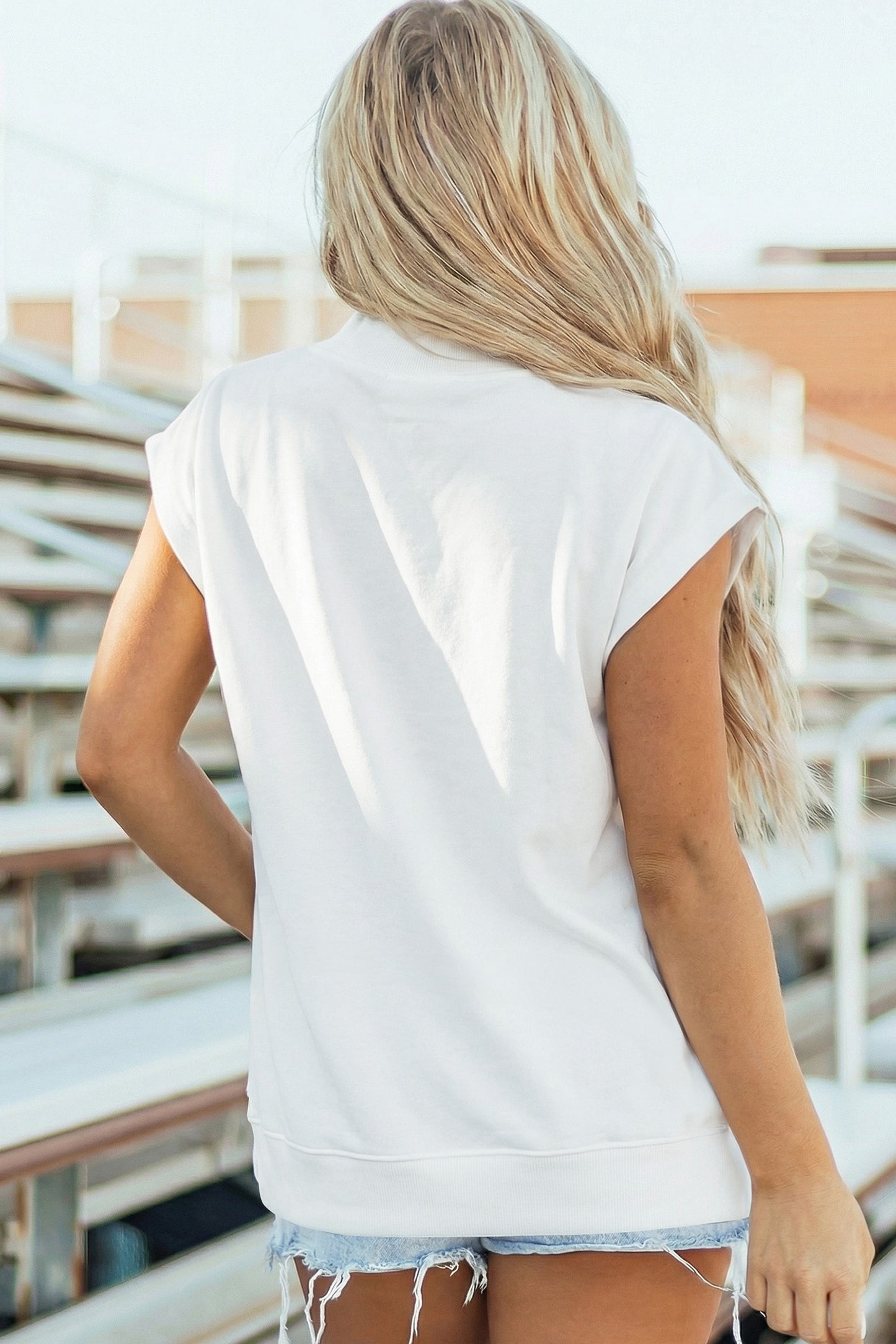 Mock Neck Top – Short Sleeve Pocket Tee