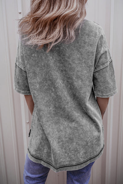 Mineral Wash Oversized Tee – Effortless Coastal Cool