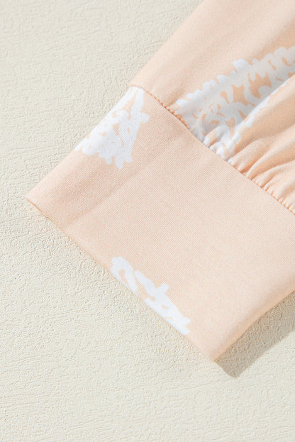 Apricot Christmas Tree Lounge Set – Cozy Holiday Vibes