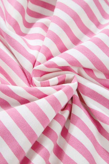 Pink Stripe Hoodie Short Set – Coastal Cool for Charleston Days