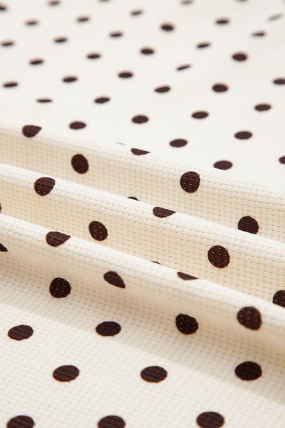 Polka Dot Waffle Lounge Set