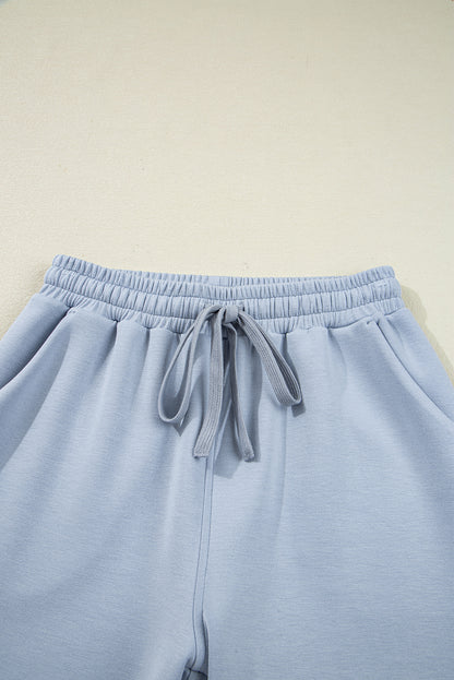 Half Zip Two Piece Pant Set – Hooded Pullover Lounge Outfit