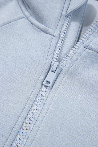 Half Zip Two Piece Pant Set – Hooded Pullover Lounge Outfit