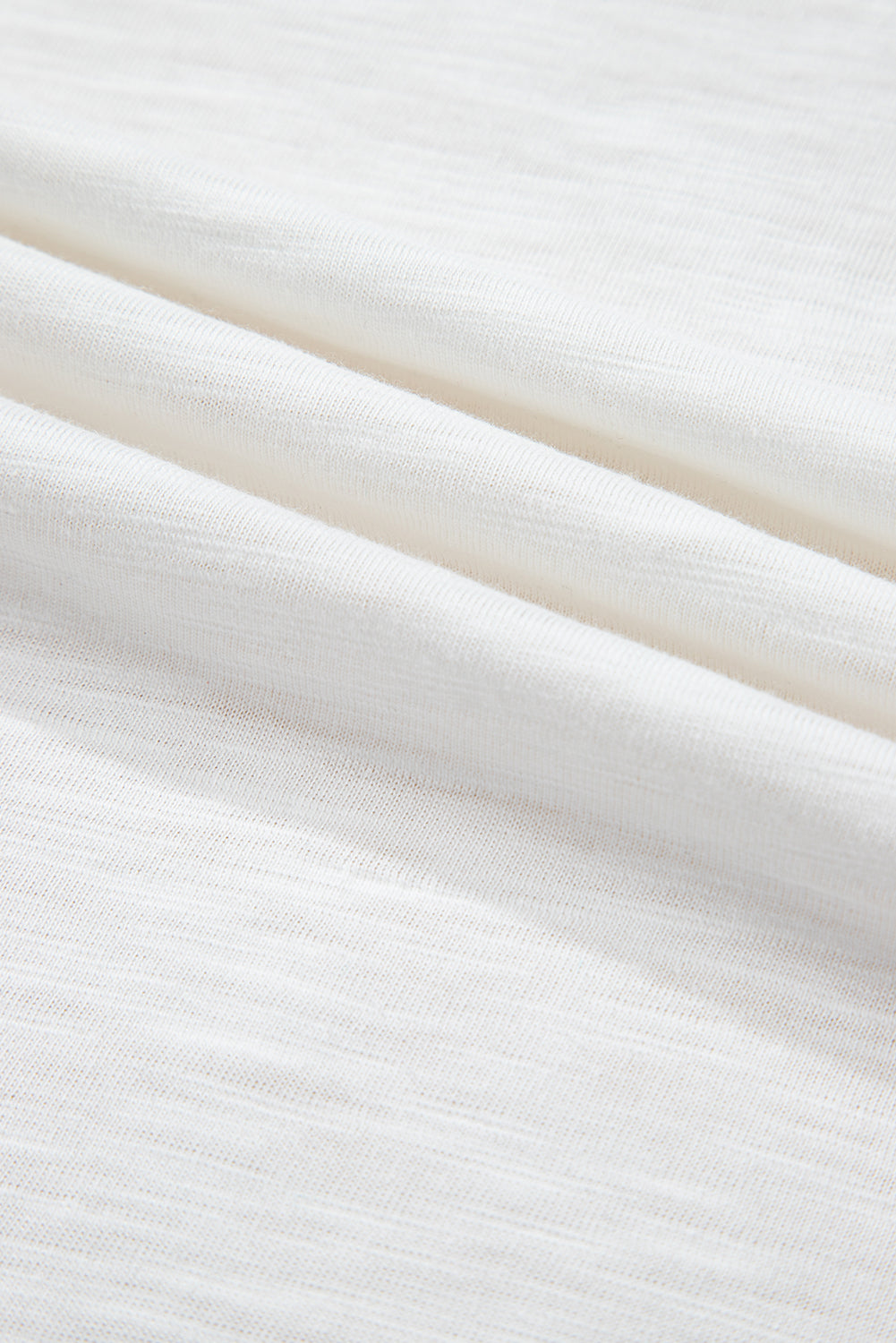 White V-Neck High-Low Oversized Top