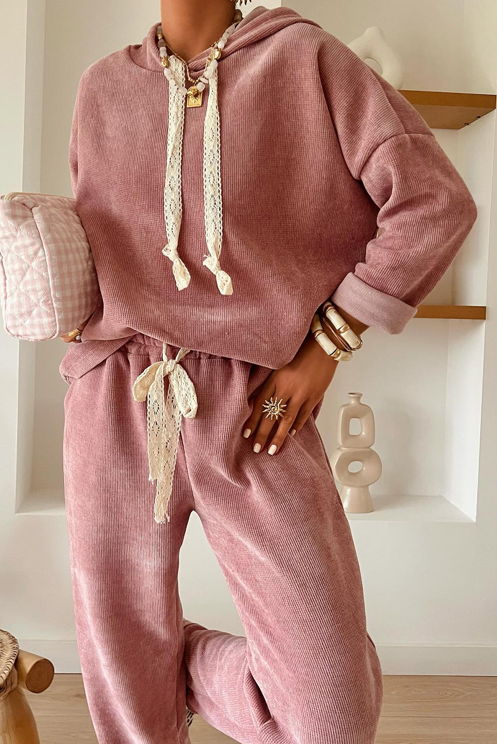 Jet Stream Corduroy Two-Piece Set