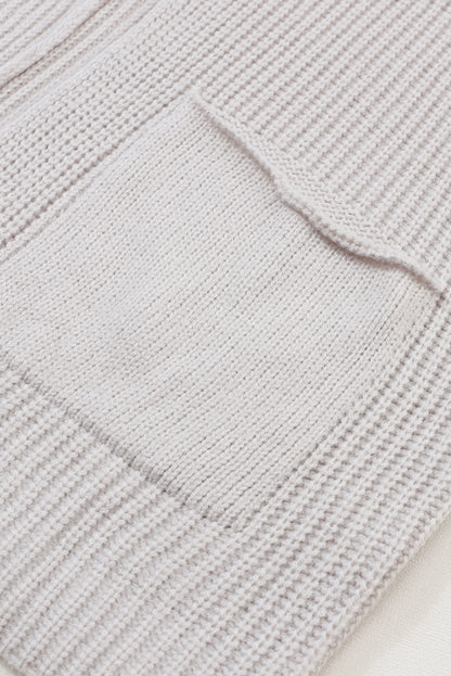 Oversized Batwing Cardigan – Open Front Pocket Knit Sweater