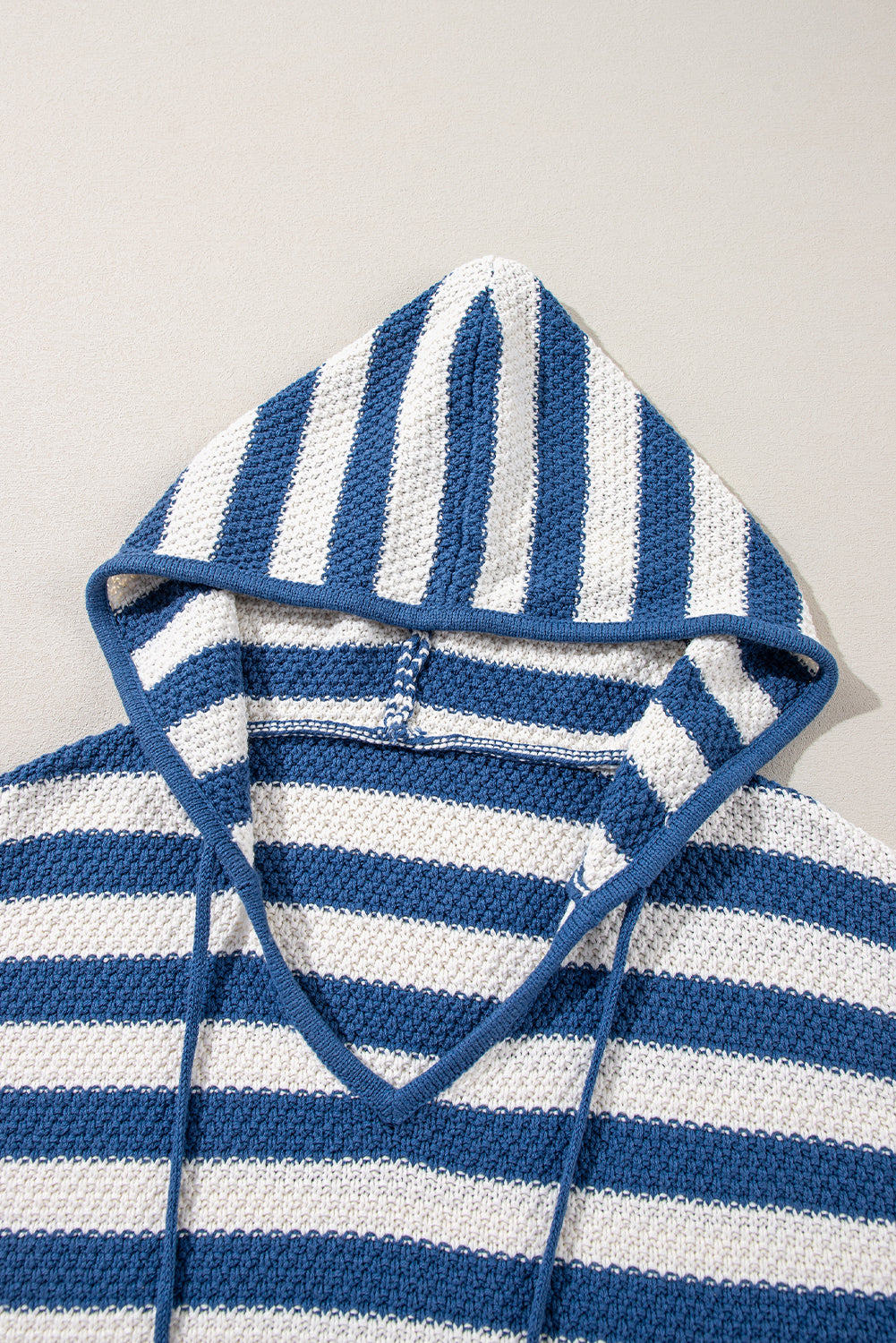Blue Stripe Hooded Sweater