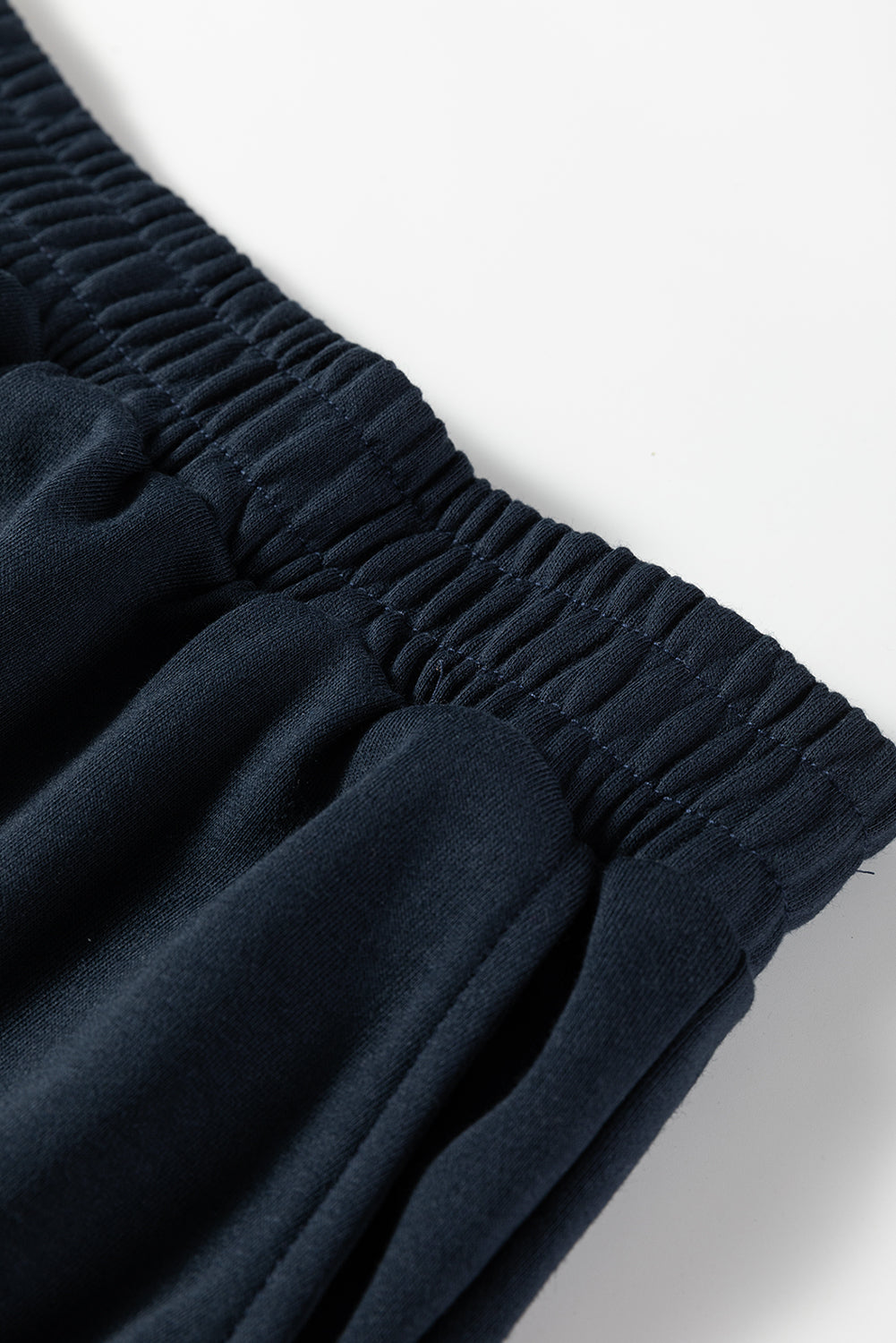 Navy Colorblock Pullover + Shorts Set 2pcs Outfit