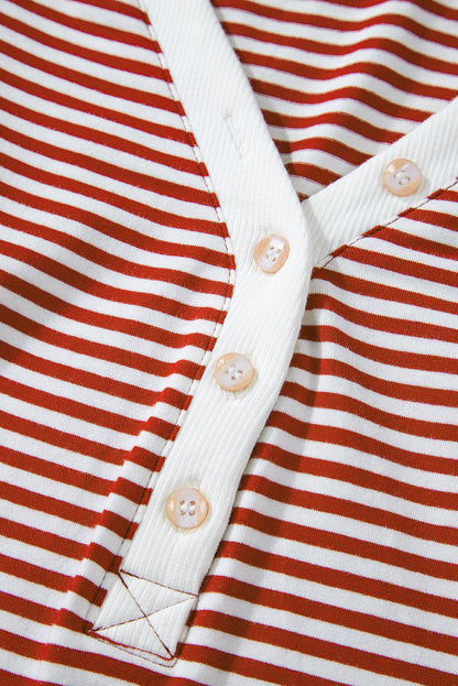 Red Stripe Two-Piece Lounge Set – Charleston Cozy & Chic