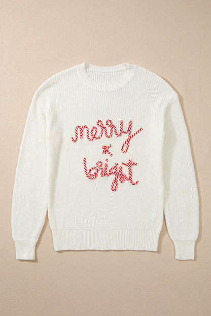 Merry & Bright Candy Cane Sweater – Charleston Holiday Spirit