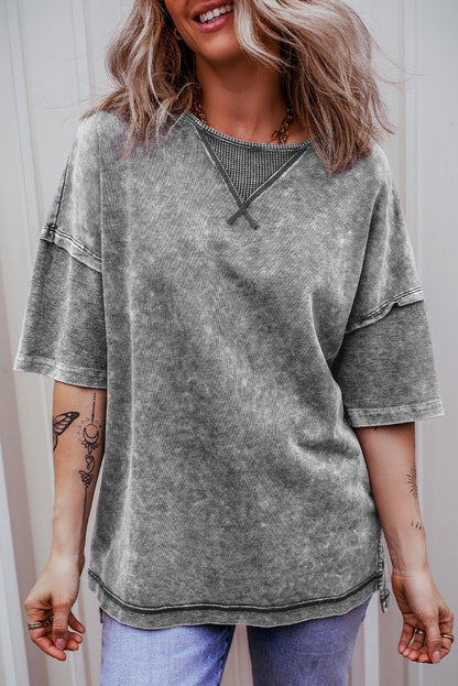 Mineral Wash Oversized Tee – Effortless Coastal Cool