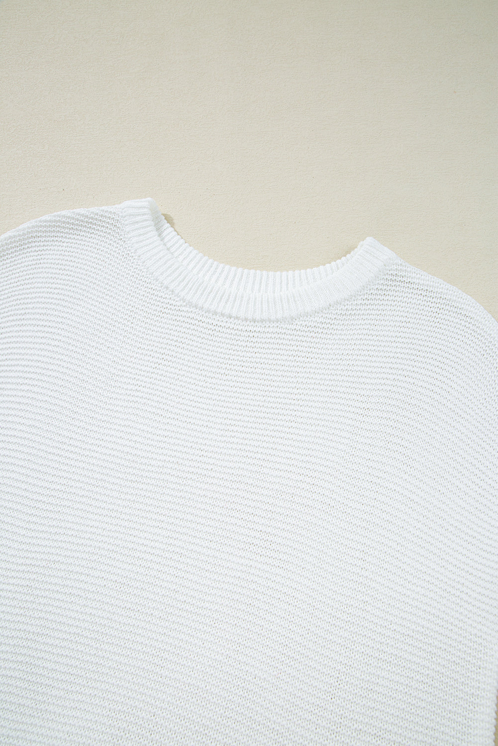 Jet Stream Knit T Shirt – Side Slit Loose Fit Short Sleeve Top