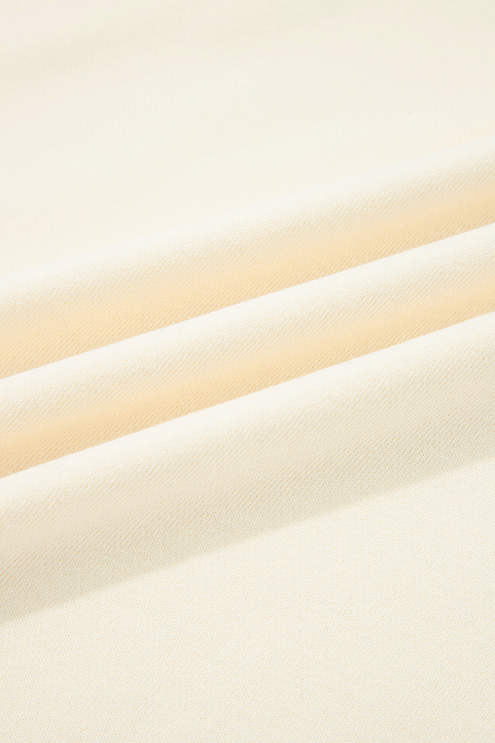 White Striped Collar Ruffle Sweatshirt