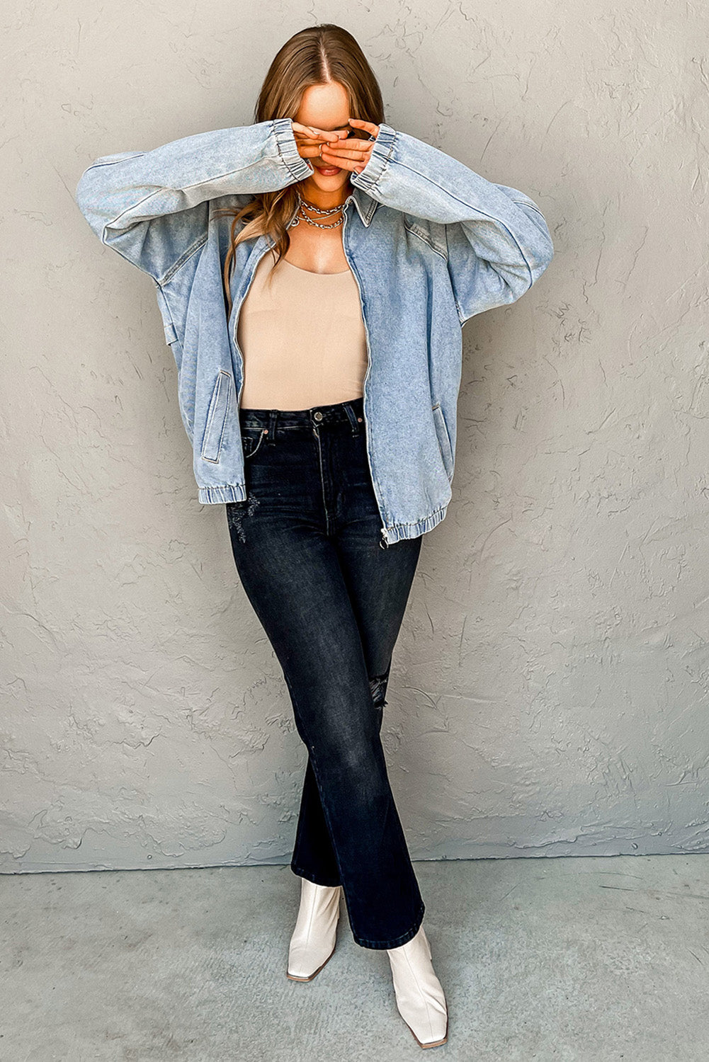 Myosotis Vintage Denim Jacket – Charleston Coastal Style