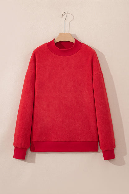 Reversible Mockneck Sweatshirt