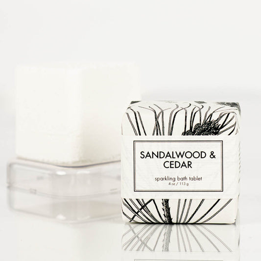Sandalwood & Cedar - Sparkling Bath Tablet