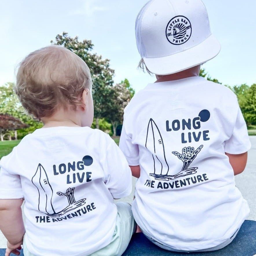 LONG LIVE THE ADVENTURE TEE - WHITE