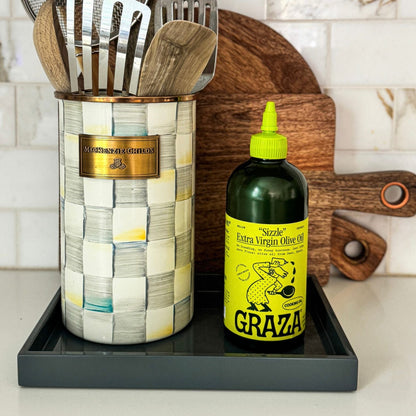 Dark Gray Lacquered Classic Tray