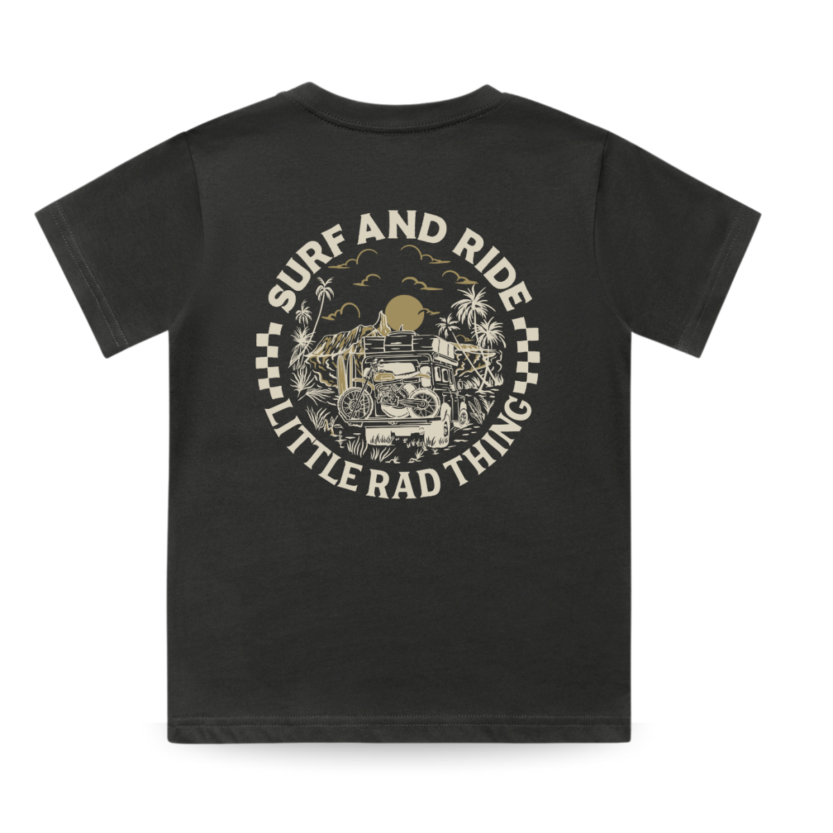 SURF N RIDE TEE - COAL