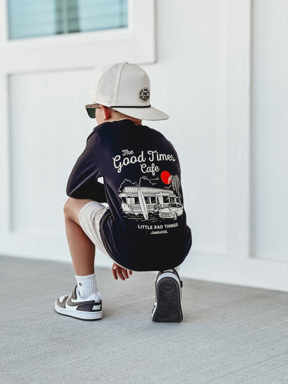 THE GOOD TIMES CAFE LONG SLEEVE - SOLID BLACK