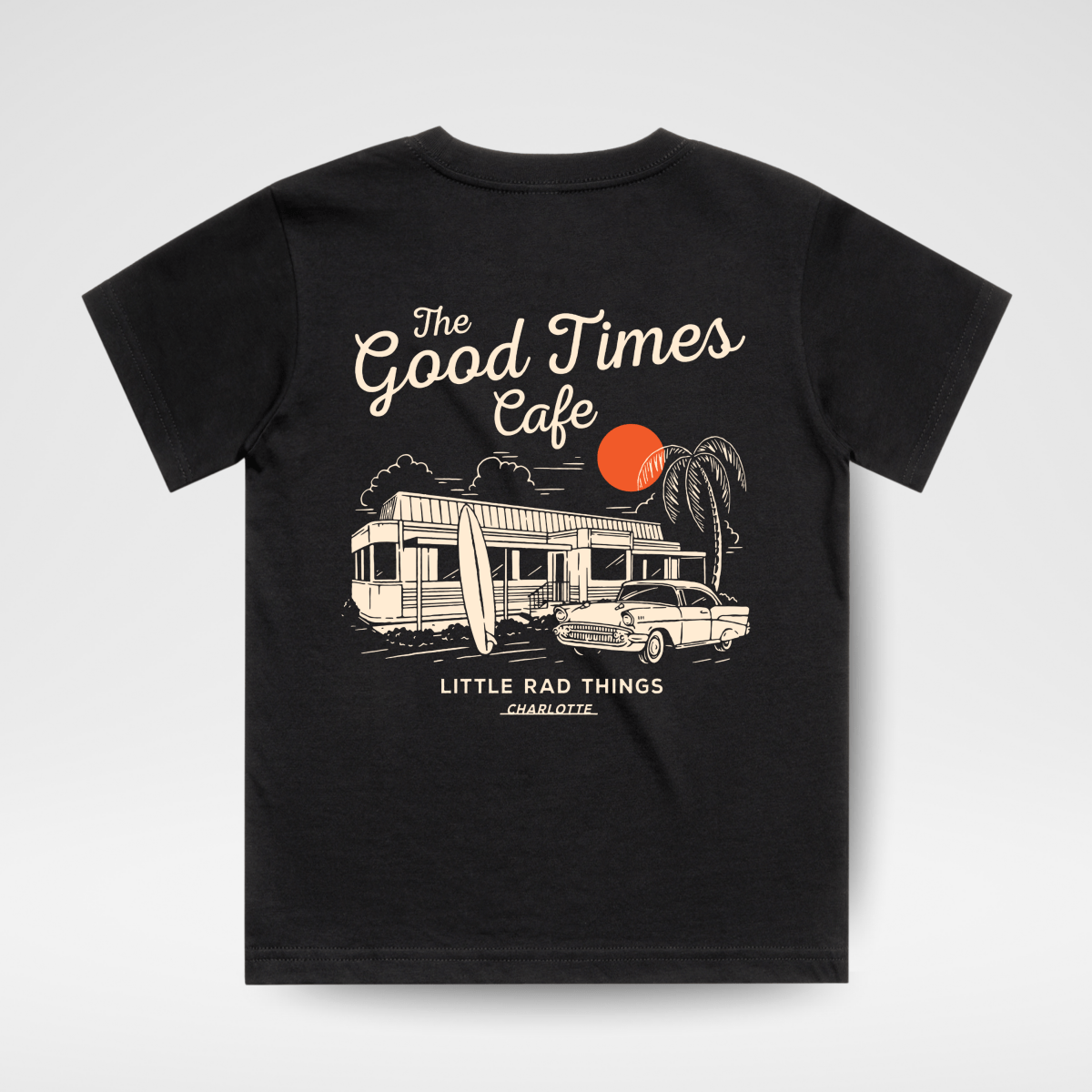 THE GOOD TIMES CAFE TEE - BLACK